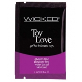 Лубрикант на водной основе для использования с игрушками WICKED Toy Love - 3 мл. - Wicked - купить с доставкой в Петропавловске-Камчатском