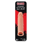 Телесная насадка EXTENDER WITH BALL STRAP 6.5 - 17 см. - Dream Toys - в Петропавловске-Камчатском купить с доставкой