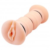 Телесный вибромастурбатор-вагина Michelle - Baile - в Петропавловске-Камчатском купить с доставкой