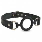 Силиконовый кляп-рамка на кожаных ремешках - Sitabella - купить с доставкой в Петропавловске-Камчатском