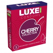 Презервативы с ароматом вишни LUXE Royal Cherry Collection - 3 шт. - Luxe - купить с доставкой в Петропавловске-Камчатском