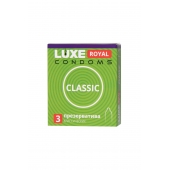 Гладкие презервативы LUXE Royal Classic - 3 шт. - Luxe - купить с доставкой в Петропавловске-Камчатском