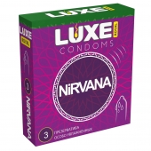 Презервативы с увеличенным количеством смазки LUXE Royal Nirvana - 3 шт. - Luxe - купить с доставкой в Петропавловске-Камчатском
