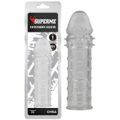 Прозрачная реалистичная насадка на пенис Extra Texture Sleeve - 16,2 см. - Chisa - в Петропавловске-Камчатском купить с доставкой
