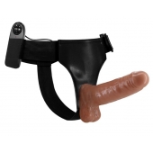 Страпон на трусиках с вибрацией Ultra Passionate Harness - 16 см. - Baile - купить с доставкой в Петропавловске-Камчатском