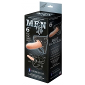 Телесный пустотелый харнесс MEN Style - 17,5 см. - LOVETOY (А-Полимер) - купить с доставкой в Петропавловске-Камчатском