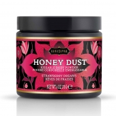 Пудра для тела Honey Dust Body Powder с ароматом клубники - 170 гр. - Kama Sutra - купить с доставкой в Петропавловске-Камчатском