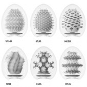 Набор из 6 мастурбаторов Tenga EGG IV с различным рельефом - Tenga - в Петропавловске-Камчатском купить с доставкой