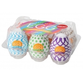 Набор из 6 мастурбаторов Tenga EGG IV с различным рельефом - Tenga - в Петропавловске-Камчатском купить с доставкой