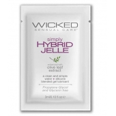 Гель-лубрикант на водно-силиконовой основе Simply Hybrid Jelle - 3 мл. - Wicked - купить с доставкой в Петропавловске-Камчатском