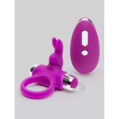 Лиловое виброкольцо с пультом ДУ Remote Control Cock Ring - Happy Rabbit - в Петропавловске-Камчатском купить с доставкой
