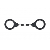 Черные силиконовые наручники Suppression - Lola Games - купить с доставкой в Петропавловске-Камчатском
