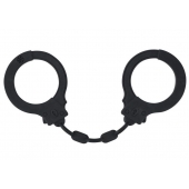 Черные силиконовые наручники Suppression - Lola Games - купить с доставкой в Петропавловске-Камчатском