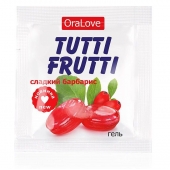 Гель-смазка Tutti-frutti со вкусом барбариса - 4 гр. - Биоритм - купить с доставкой в Петропавловске-Камчатском