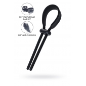 Черное эрекционное лассо на пенис Keb - A-toys - в Петропавловске-Камчатском купить с доставкой