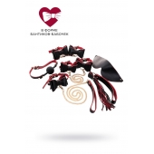 Черно-красный бондажный набор Bow-tie - ToyFa - купить с доставкой в Петропавловске-Камчатском