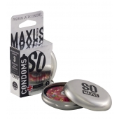 Экстремально тонкие презервативы в железном кейсе MAXUS Extreme Thin - 3 шт. - Maxus - купить с доставкой в Петропавловске-Камчатском