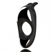 Черное эрекционное кольцо с двумя моторами Zeus Dual Vibe Cock Ring - FeelzToys - в Петропавловске-Камчатском купить с доставкой