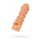 Телесная закрытая насадка с пупырышками Cock Sleeve Size M - 15,6 см. - KOKOS - в Петропавловске-Камчатском купить с доставкой