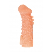 Телесная закрытая насадка с шершавой головкой Cock Sleeve Size M - 15,6 см. - KOKOS - в Петропавловске-Камчатском купить с доставкой