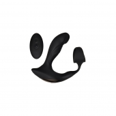 Черный вибромассажер простаты с эрекционным кольцом Strapped   Tapped - Zero Tolerance - в Петропавловске-Камчатском купить с доставкой