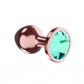 Пробка цвета розового золота с малиновым кристаллом Diamond Topaz Shine L - 8,3 см. - Lola Games - купить с доставкой в Петропавловске-Камчатском