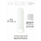 Белый фаллоудлинитель Homme Wide - 13 см. - Lola Games - в Петропавловске-Камчатском купить с доставкой