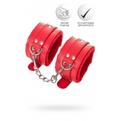 Красные оковы Anonymo из искусственной кожи - ToyFa - купить с доставкой в Петропавловске-Камчатском