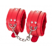 Красные оковы Anonymo из искусственной кожи - ToyFa - купить с доставкой в Петропавловске-Камчатском