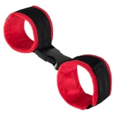Красно-черные велюровые оковы Anonymo - ToyFa - купить с доставкой в Петропавловске-Камчатском