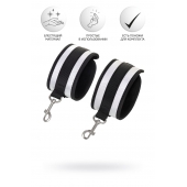 Серебристо-черные наручники Anonymo - ToyFa - купить с доставкой в Петропавловске-Камчатском