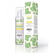 Разогревающее массажное масло Gourmet Spearmint Organic с органическими ингредиентами - 50 мл. - Exsens - купить с доставкой в Петропавловске-Камчатском