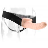 Полый страпон 8  Hollow Strap-On телесного цвета - 19 см. - Pipedream - купить с доставкой в Петропавловске-Камчатском