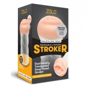 Мастурбатор-ротик ZOLO DEEP THROAT - Zolo - в Петропавловске-Камчатском купить с доставкой