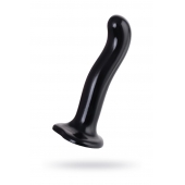 Черный стимулятор для пар P G-Spot Dildo Size M - 18 см. - Strap-on-me - в Петропавловске-Камчатском купить с доставкой