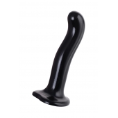 Черный стимулятор для пар P G-Spot Dildo Size M - 18 см. - Strap-on-me - в Петропавловске-Камчатском купить с доставкой