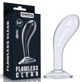 Прозрачный стимулятор простаты Flawless Clear Prostate Plug - 15 см. - Lovetoy - в Петропавловске-Камчатском купить с доставкой