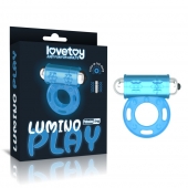 Голубое, светящееся в темноте эрекционное виброкольцо Lumino Play Vibrating Penis Ring - Lovetoy - в Петропавловске-Камчатском купить с доставкой