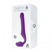 Лиловый безремневой страпон Queens M - Adrien Lastic - купить с доставкой в Петропавловске-Камчатском