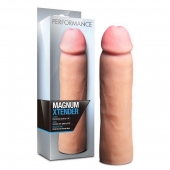 Телесная фаллическая насадка на пенис Magnum Xtender - 23 см. - Blush Novelties - в Петропавловске-Камчатском купить с доставкой