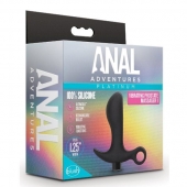 Черный анальный вибратор Silicone Vibrating Prostate Massager 01 - 10,8 см. - Blush Novelties - в Петропавловске-Камчатском купить с доставкой