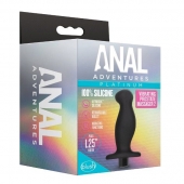 Черный анальный вибромассажёр Silicone Vibrating Prostate Massager 02 - 10,8 см. - Blush Novelties - в Петропавловске-Камчатском купить с доставкой