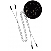 Регулируемые зажимы для сосков Sweet Caress Nipple Chain - Sweet Caress - купить с доставкой в Петропавловске-Камчатском