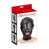 Маска-шлем с отверстием для рта и съемными шорами - Fetish Tentation - купить с доставкой в Петропавловске-Камчатском