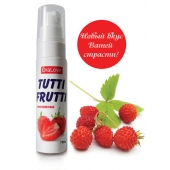 Гель-смазка Tutti-frutti с земляничным вкусом - 30 гр. - Биоритм - купить с доставкой в Петропавловске-Камчатском