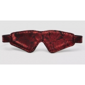 Двусторонняя красно-черная маска на глаза Reversible Faux Leather Blindfold - Fifty Shades of Grey - купить с доставкой в Петропавловске-Камчатском