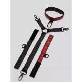 Ошейник с наручниками Reversible Faux Leather Collar and Wrist - Fifty Shades of Grey - купить с доставкой в Петропавловске-Камчатском