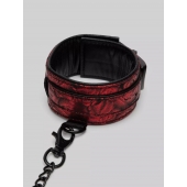 Красно-черные оковы Reversible Faux Leather Ankle Cuffs - Fifty Shades of Grey - купить с доставкой в Петропавловске-Камчатском