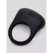 Черное эрекционное виброкольцо Sensation Rechargeable Vibrating Love Ring - Fifty Shades of Grey - в Петропавловске-Камчатском купить с доставкой