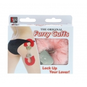 Металлические наручники с розовой меховой опушкой METAL HANDCUFF WITH PLUSH PINK - Dream Toys - купить с доставкой в Петропавловске-Камчатском